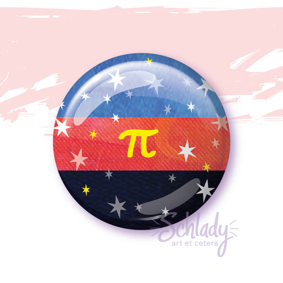 Starry Polyamory Pride Flag - Button Pin