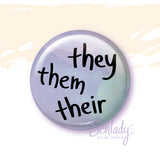 They Them Their - Button Pin