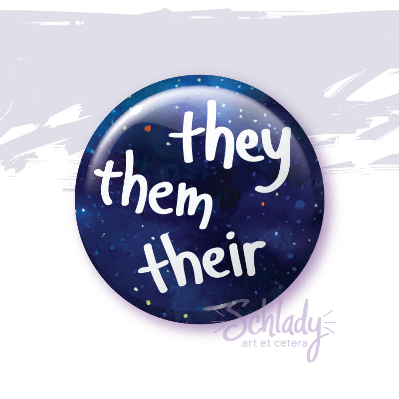 They Them Their - Button Pin