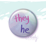 They He - Button Pin
