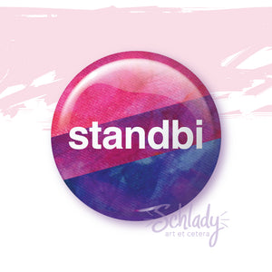 Standbi - Bisexual Pride Button Pin