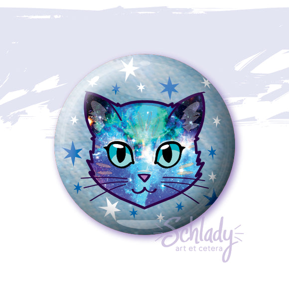Galaxy Cat - Button Pin