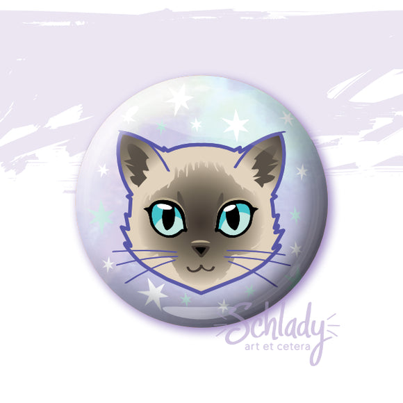 Color Point Cat - Button Pin