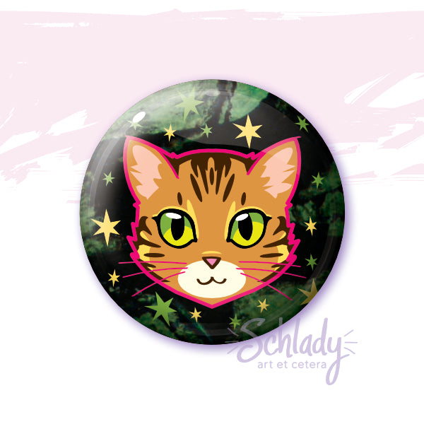 Bengal Cat - Button Pin