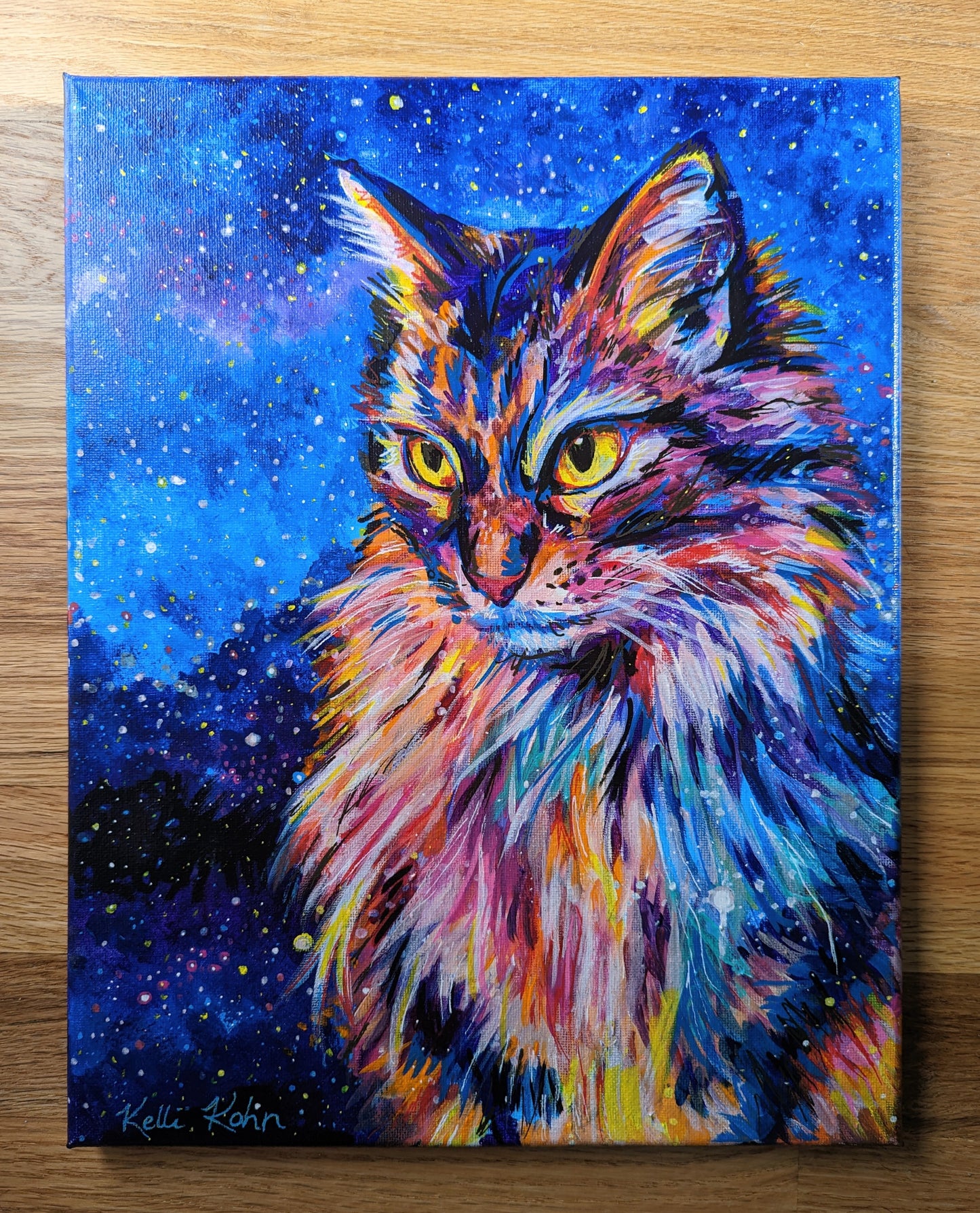 Galactic Glare - Original Painting 11 x 14