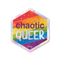 Chaotic Queer - Holographic Hexagon Sticker