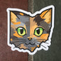 Ohio Cat Sticker - Tortoiseshell