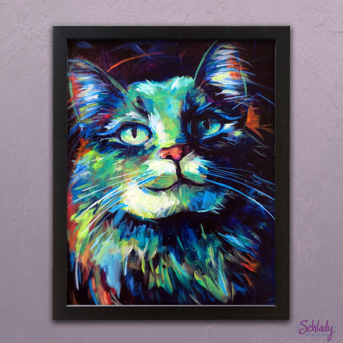 Holographic Art Print - "Shadow Grin"