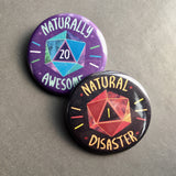 Naturally Awesome - Button Pin