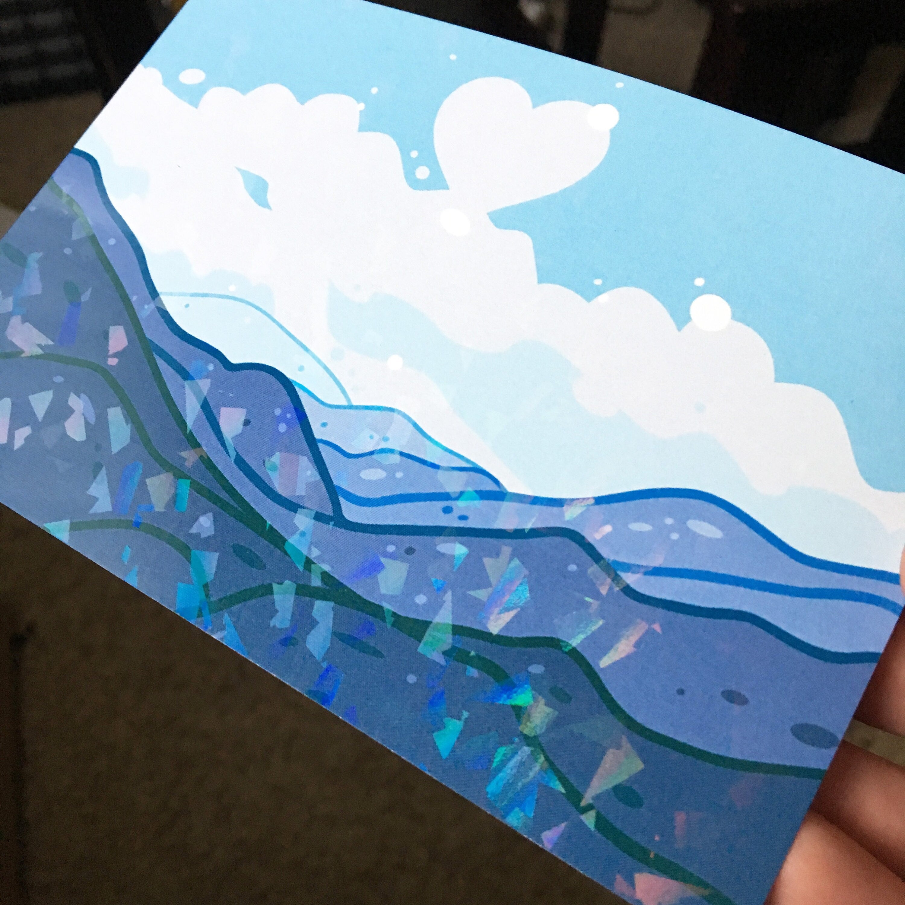 Cute Mountains - 4x6 Postcard Print