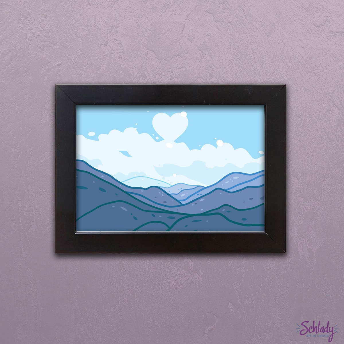 Cute Mountains - 4x6 Postcard Print