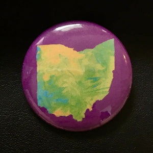 Painted Ohio - Button Pin