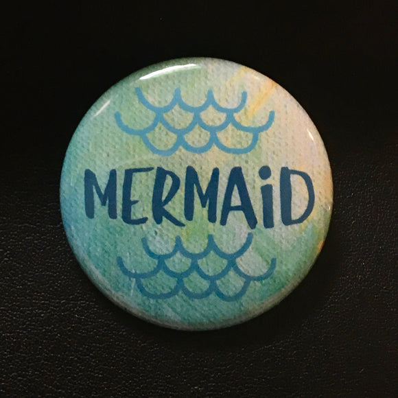Mermaid - Button Pin