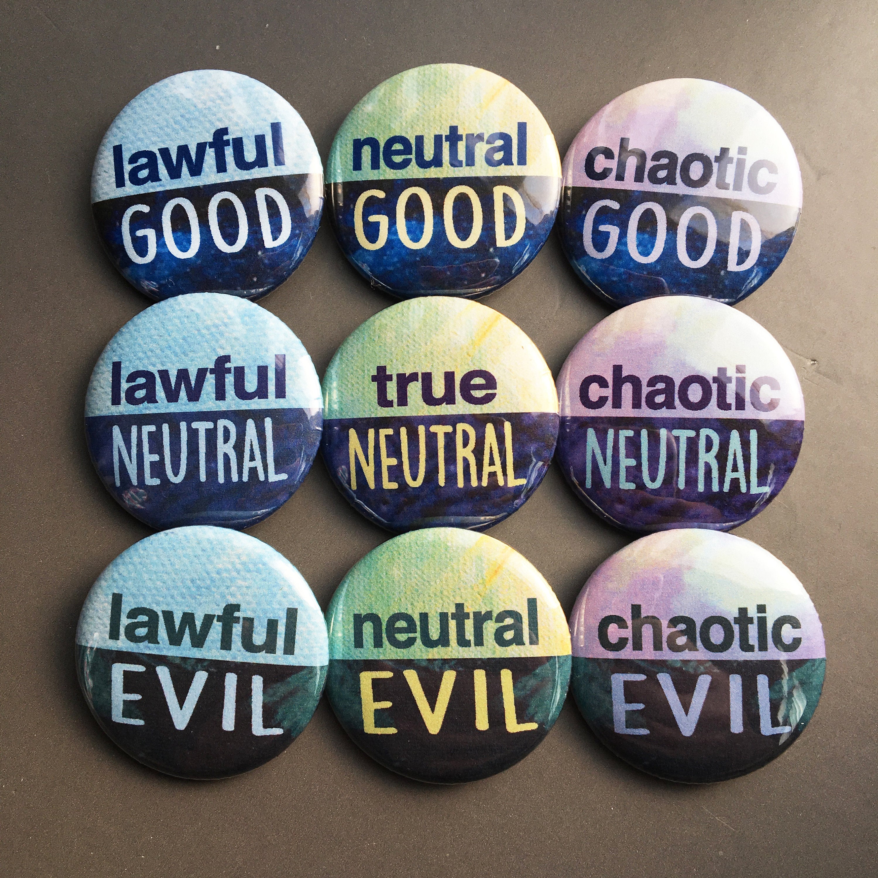Chaotic Good - Button Pin