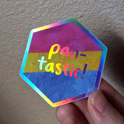 Pantastic - Holographic Hexagon Sticker