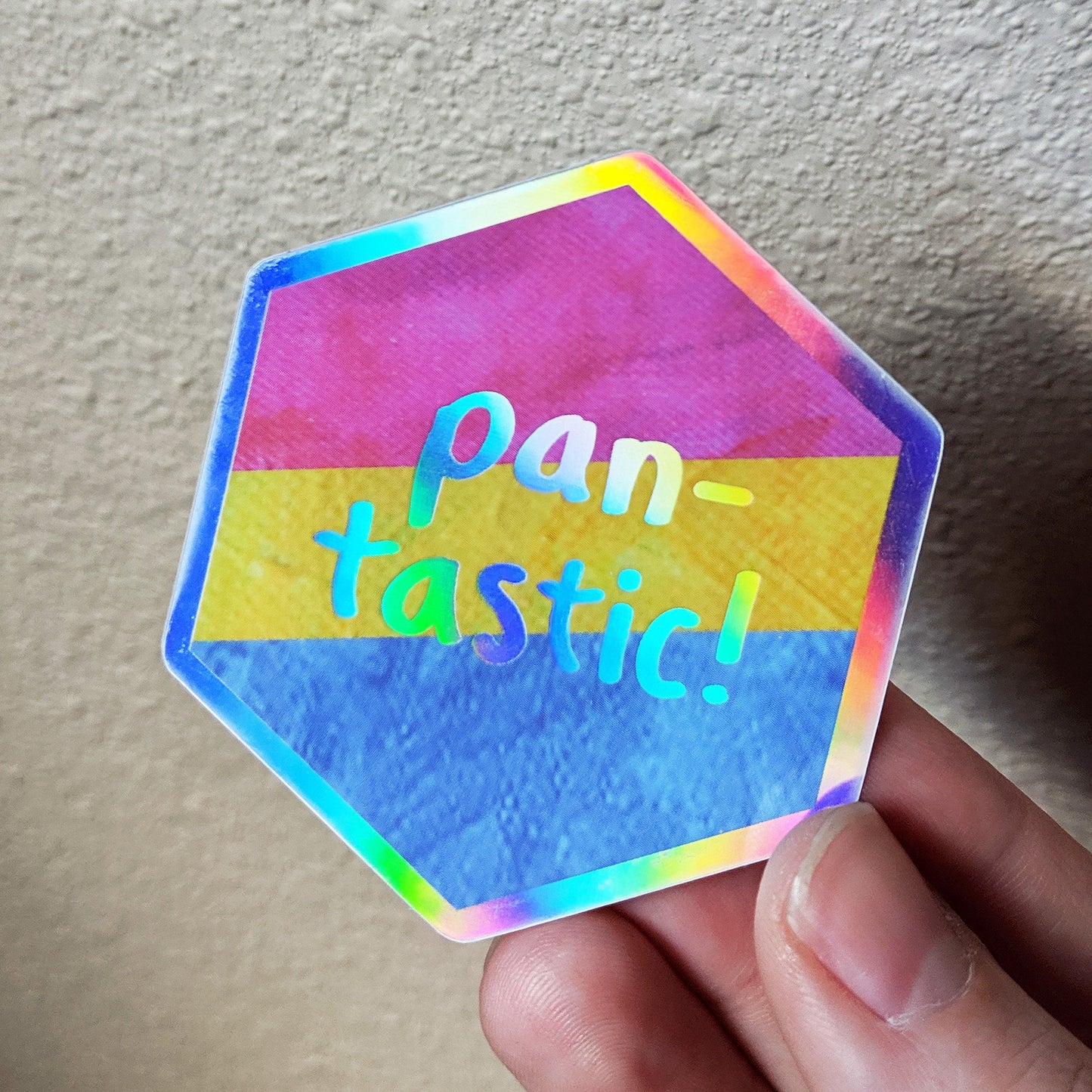 Pantastic - Holographic Hexagon Sticker