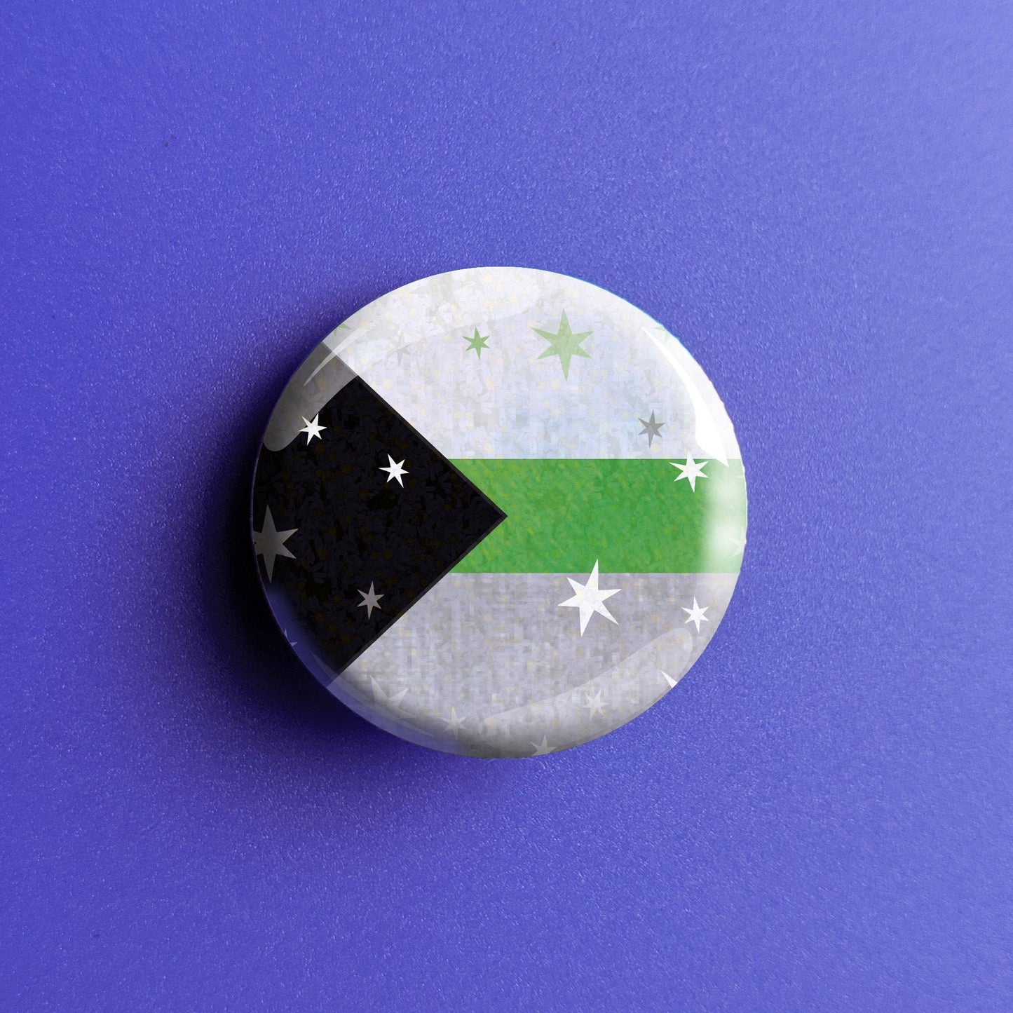 Starry Demiromantic Pride Flag - Button Pin