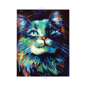 Holographic Art Print - "Shadow Grin"