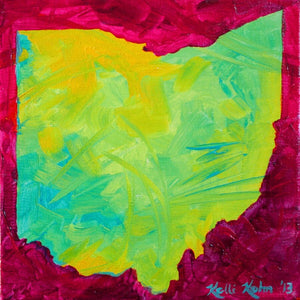 Petite Ohio Colors 1 - Original Painting 8 x 8