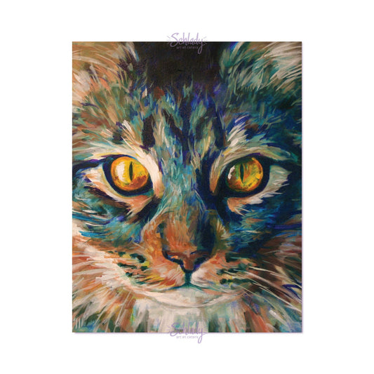 Holographic Art Print - "Her Winter Coat"